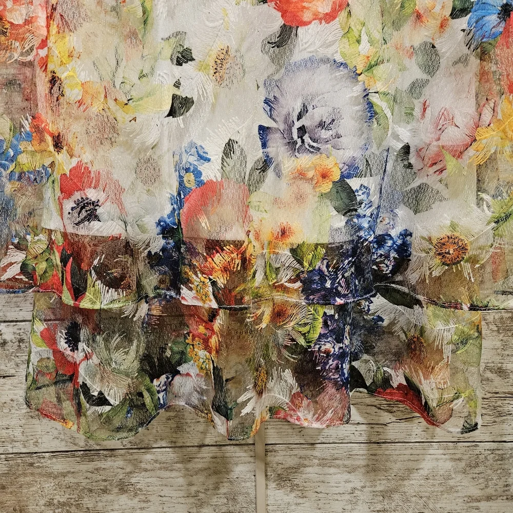 Adrianna Papell - White - Floral - Dress - NWT - Picture 5 of 6